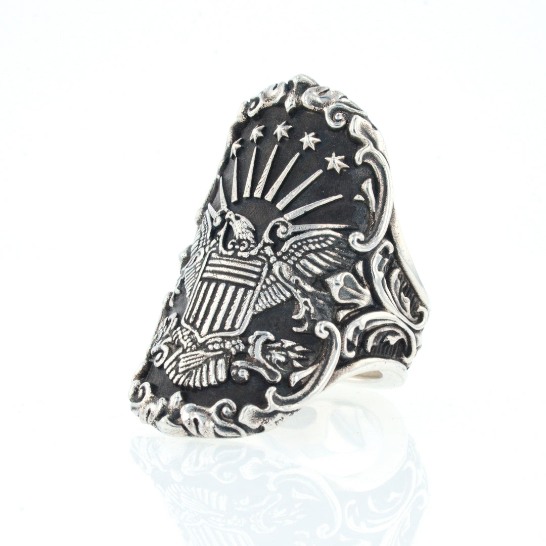 King Baby American Eagle Shield Ring