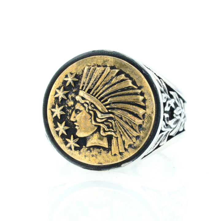 Liberty Headdress Signet Ring