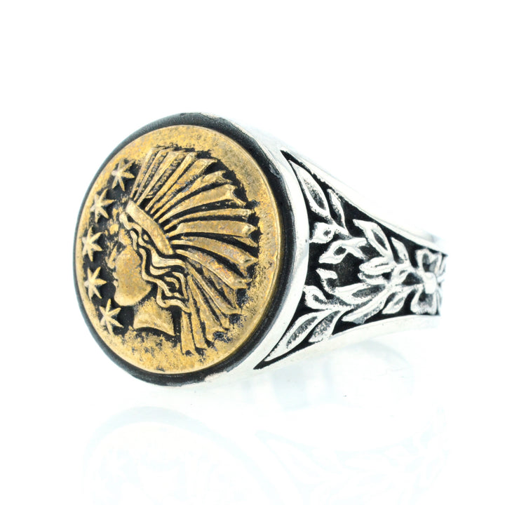 Liberty Headdress Signet Ring