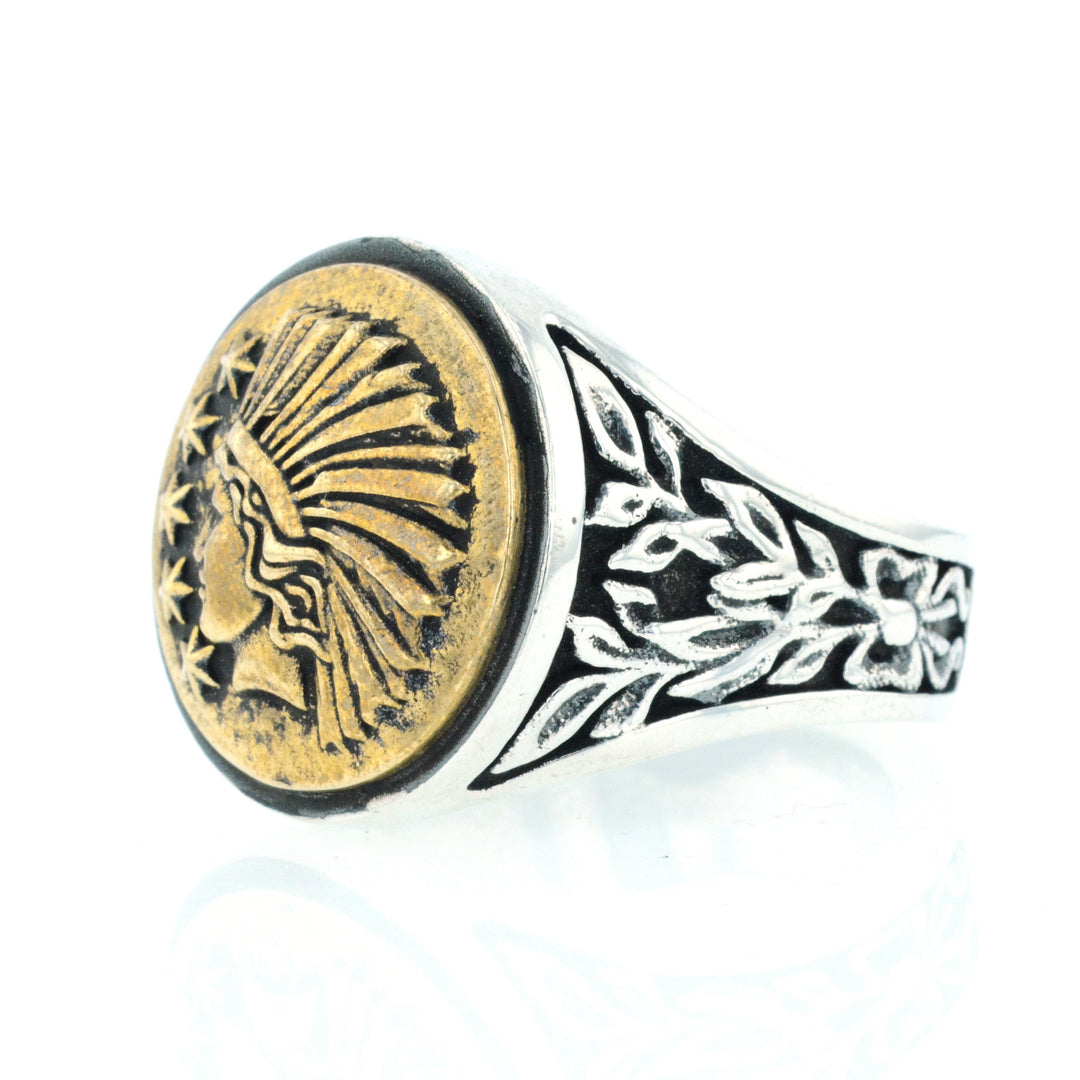 Liberty Headdress Signet Ring