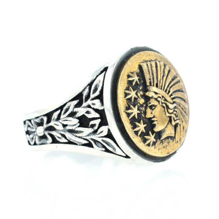 Liberty Headdress Signet Ring