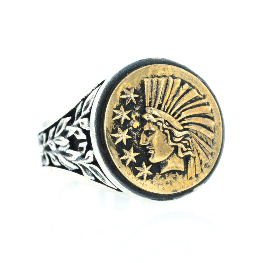 Liberty Headdress Signet Ring