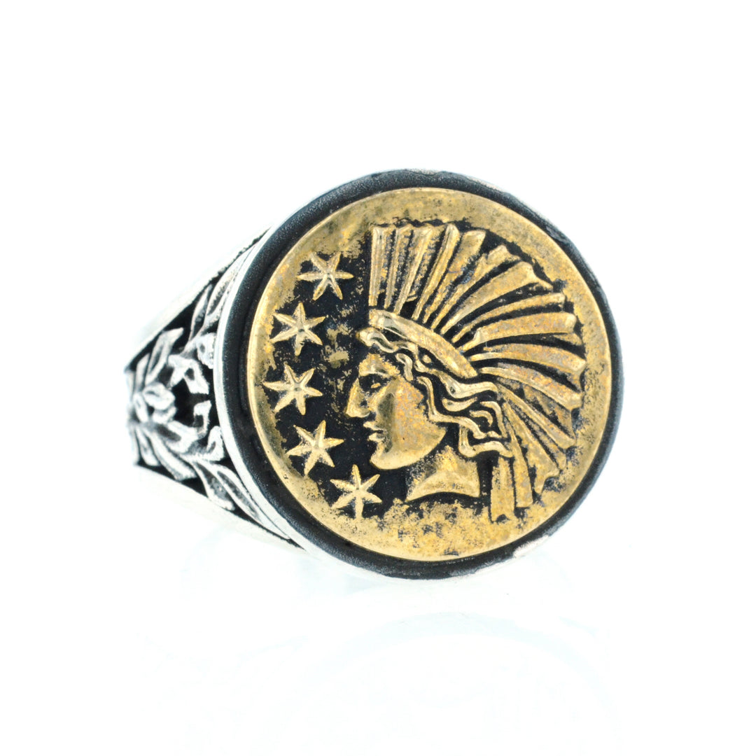 Liberty Headdress Signet Ring