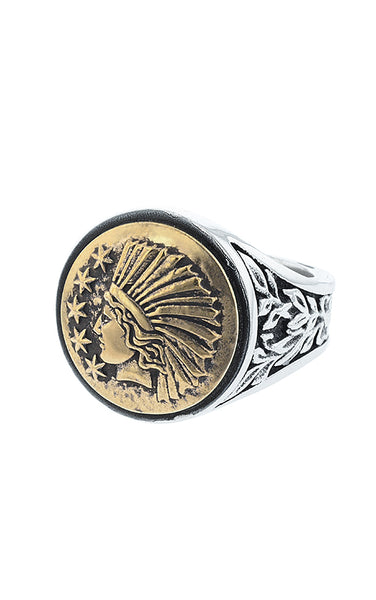 Liberty Headdress Signet Ring