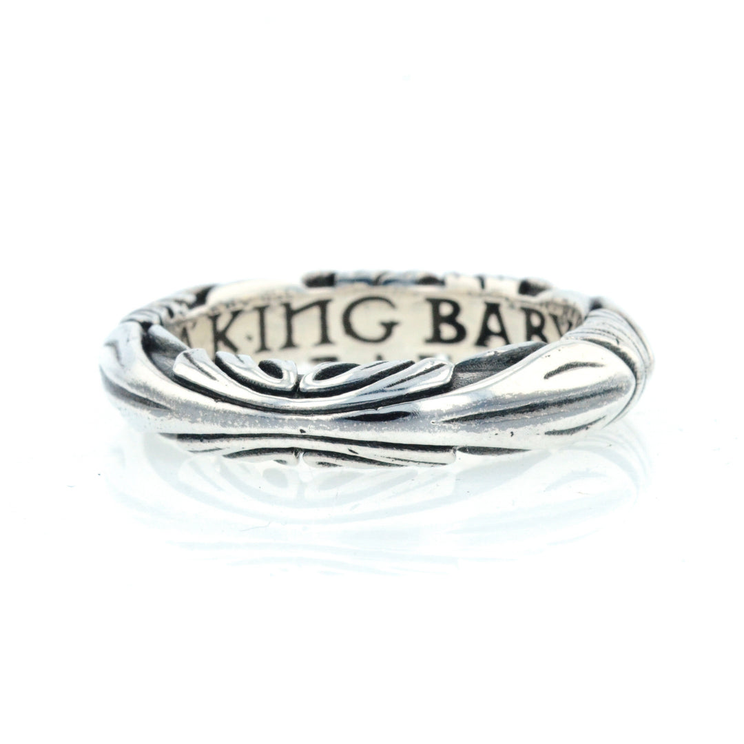 King Baby Silver Engraved Band