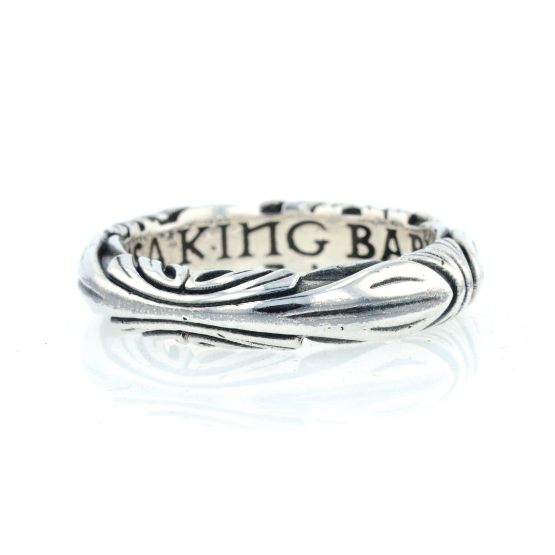 King Baby Silver Engraved Band