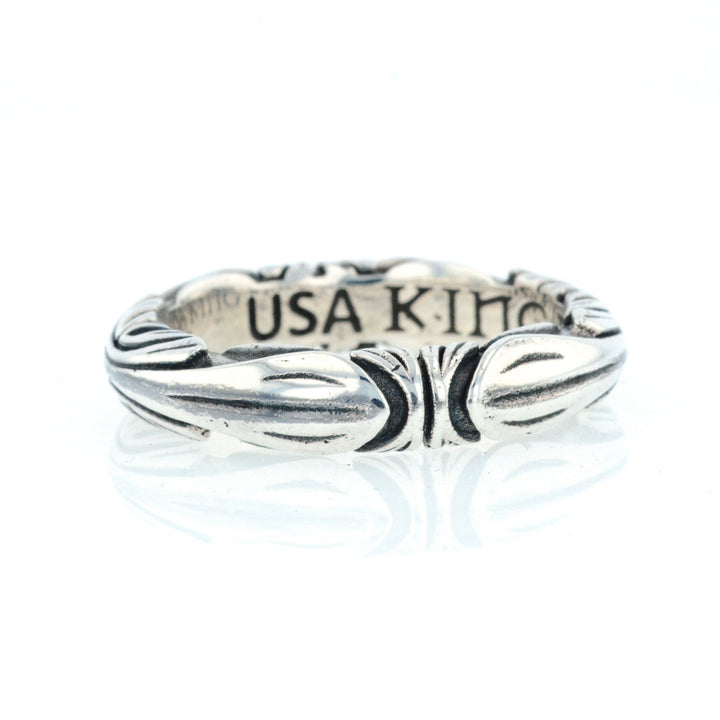 King Baby Simple Fine Line Engraved Band