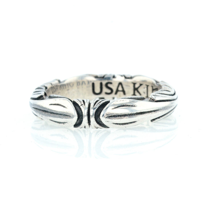 King Baby Silver Engraved Band