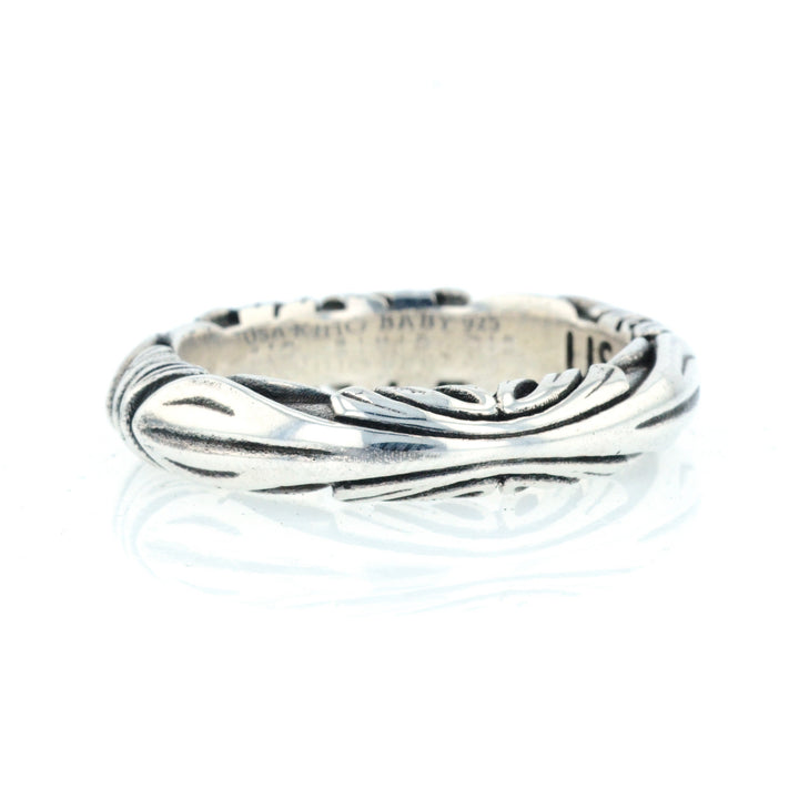 King Baby Silver Engraved Band