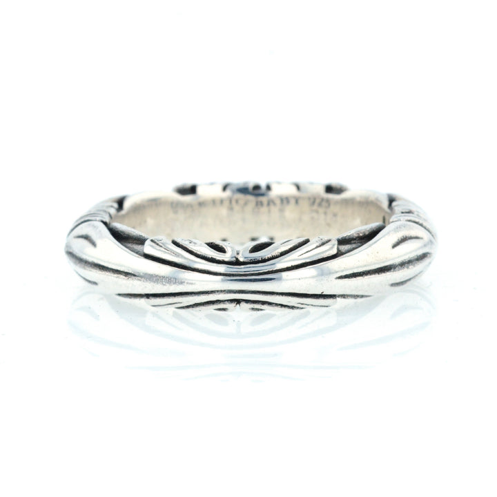 King Baby Silver Engraved Band