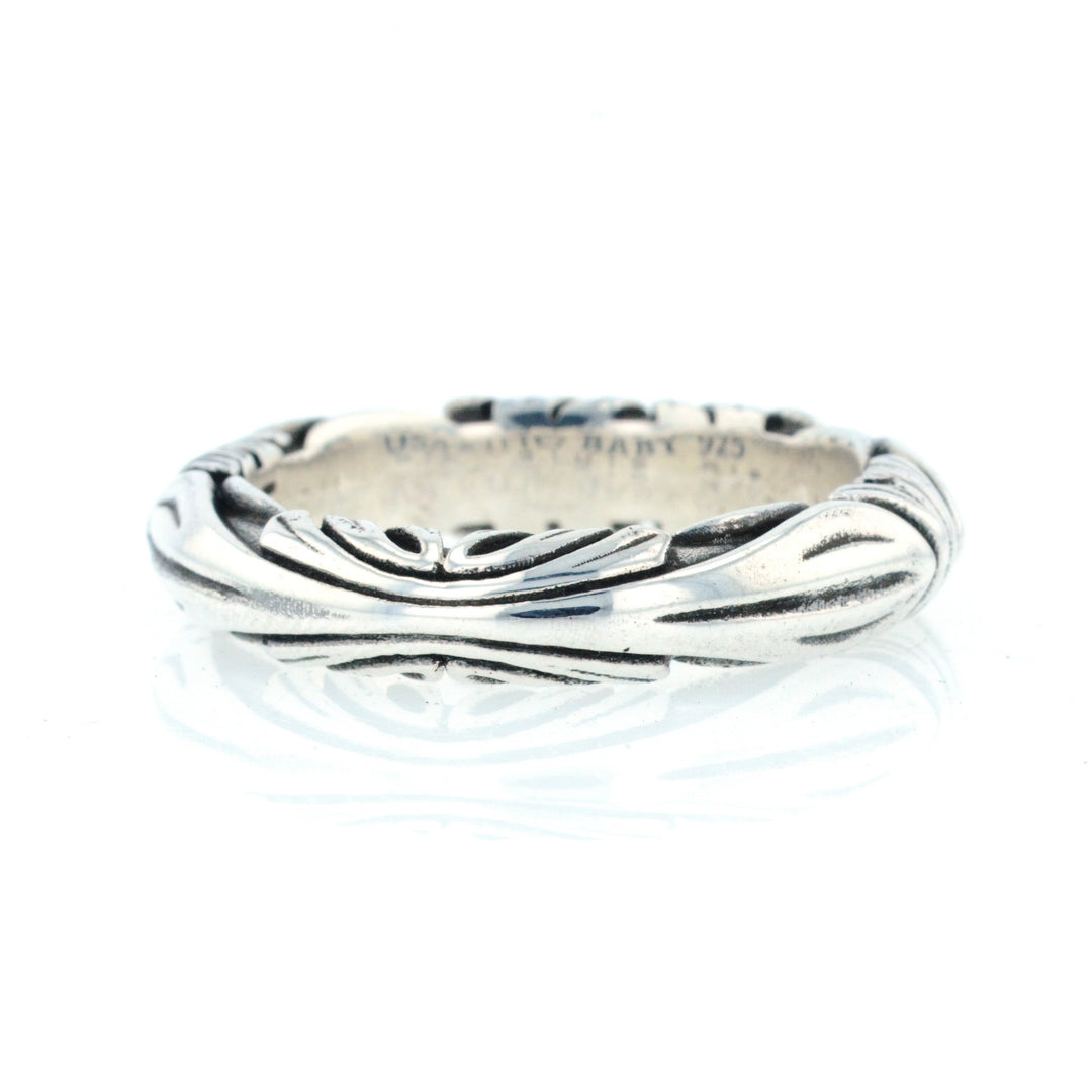 King Baby Silver Engraved Band