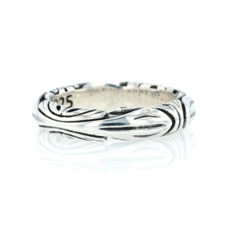 King Baby Silver Engraved Band