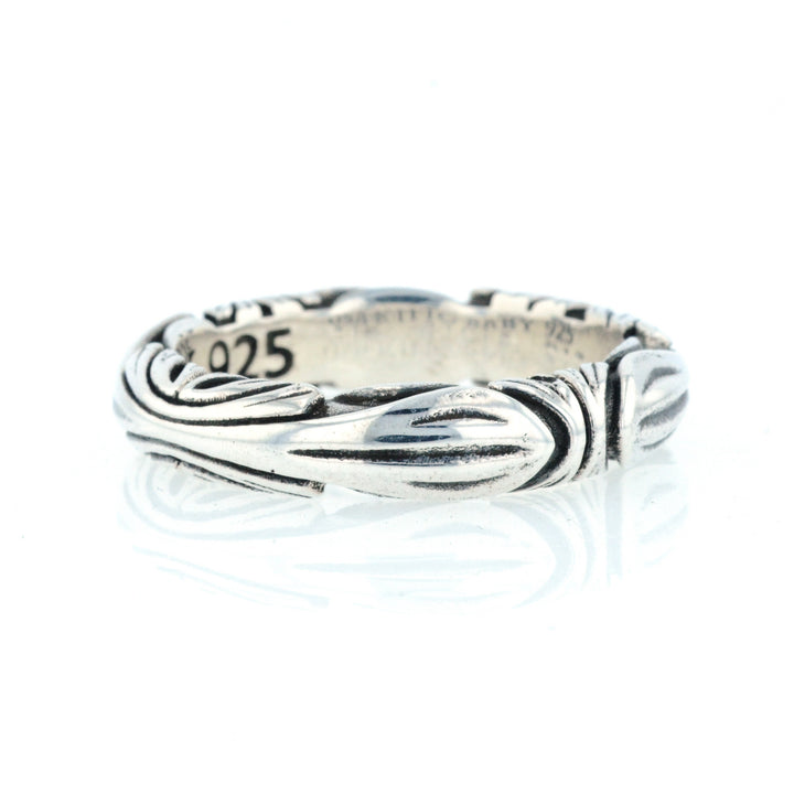 King Baby Silver Engraved Band