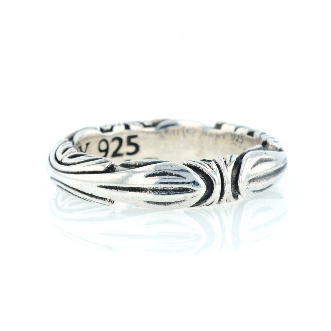 King Baby Silver Engraved Band