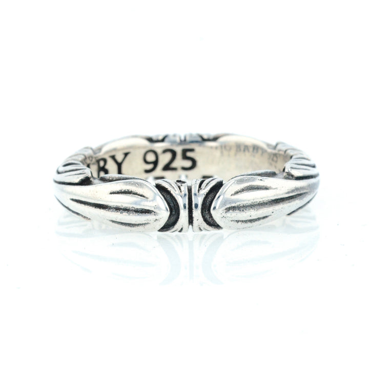 King Baby Silver Engraved Band