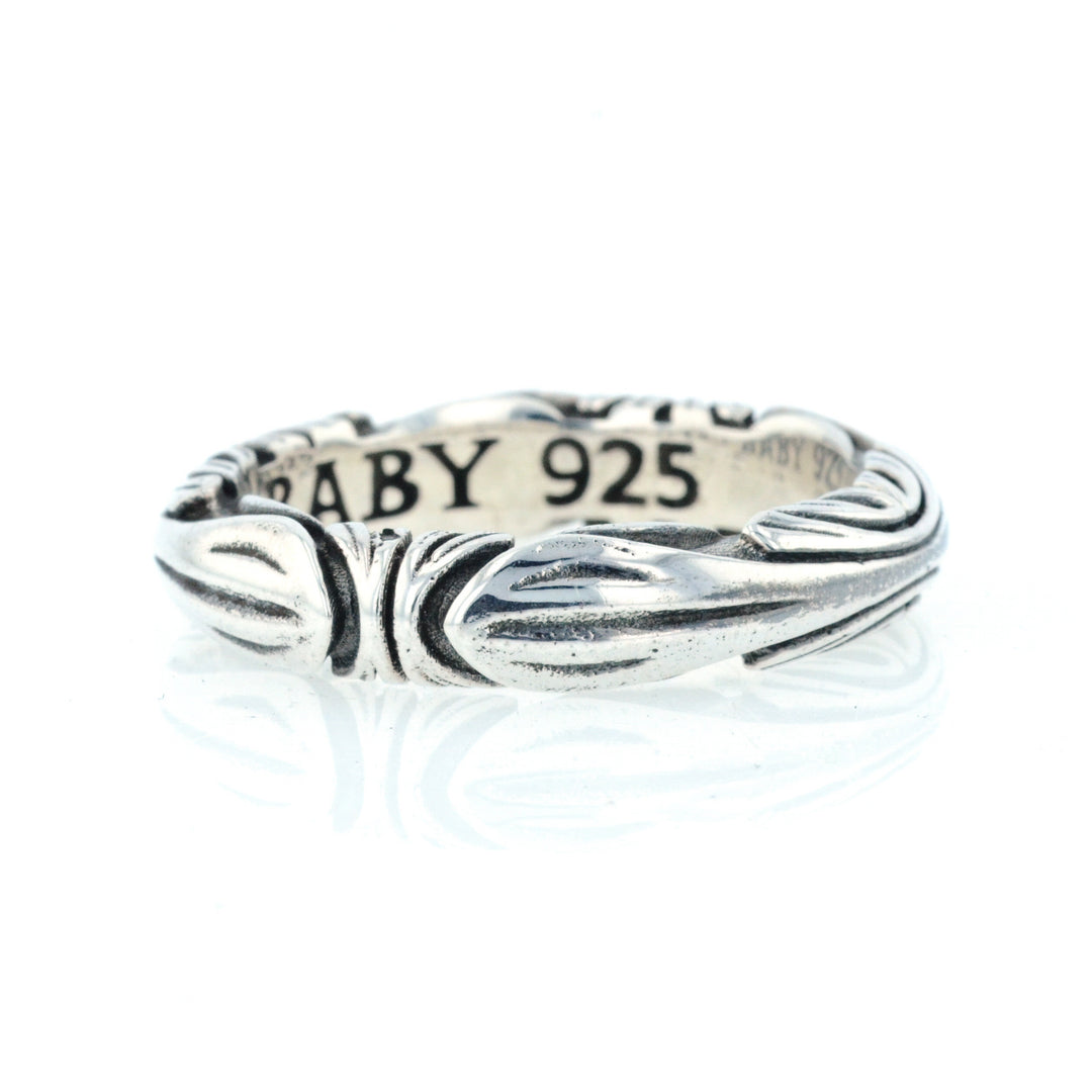 King Baby Silver Engraved Band