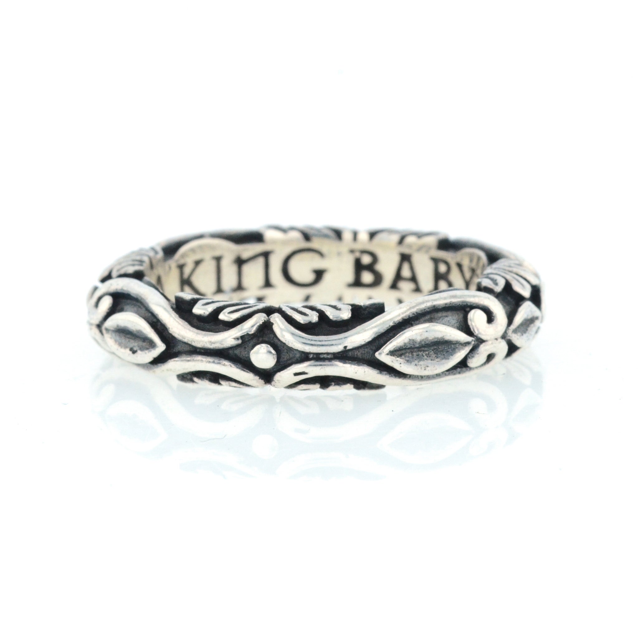 King Baby Fine Line Engraved Band