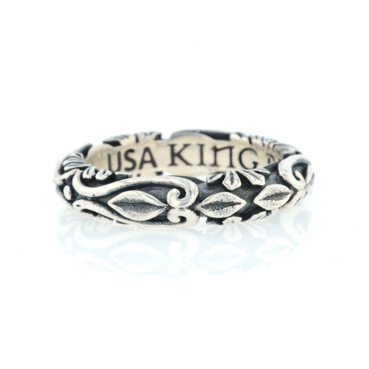 King Baby Fine Line Engraved Band