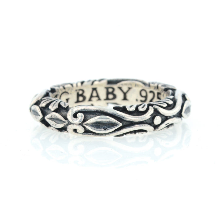 King Baby Fine Line Engraved Band