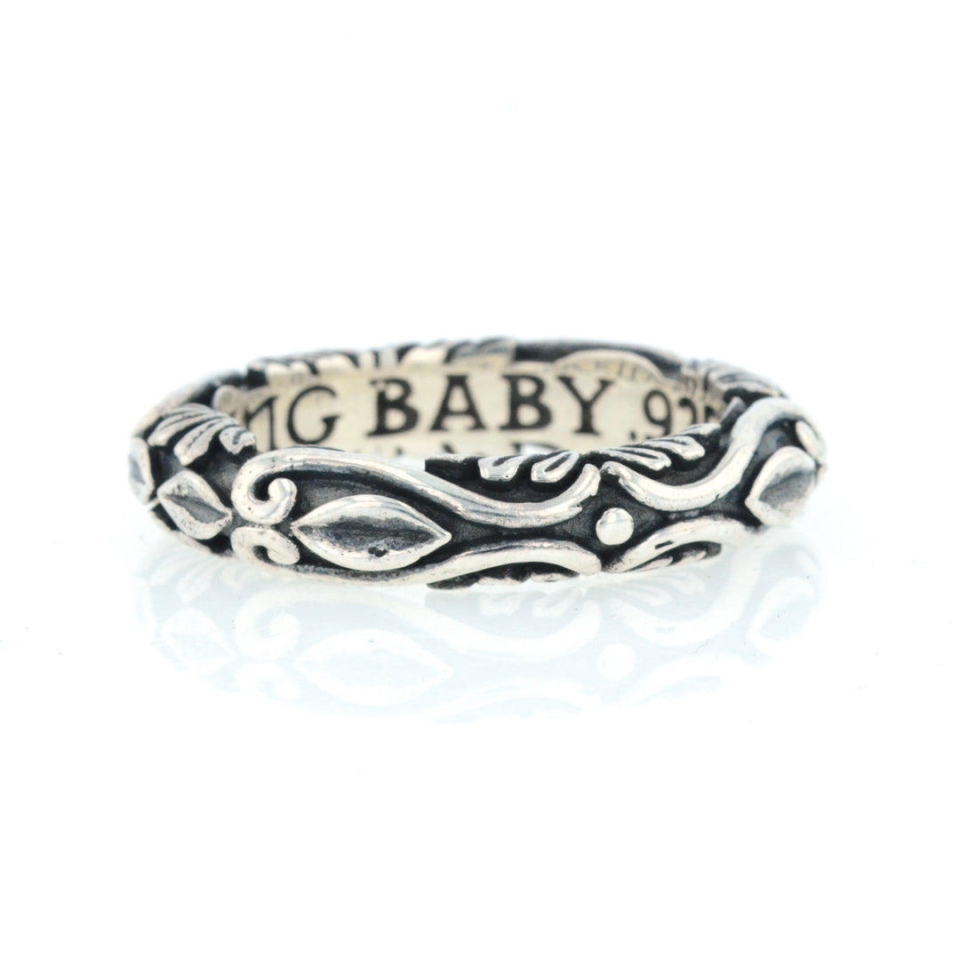 King Baby Fine Line Engraved Band