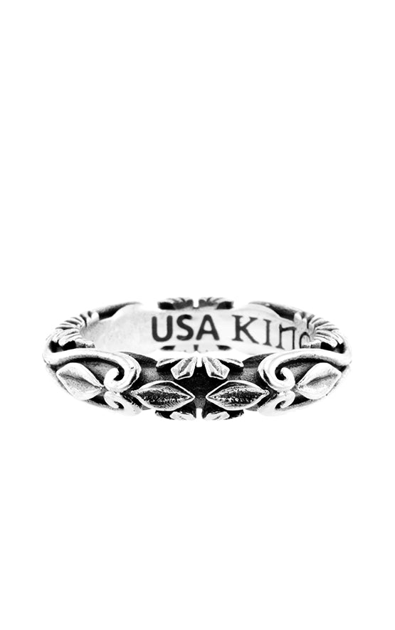 King Baby Fine Line Engraved Band