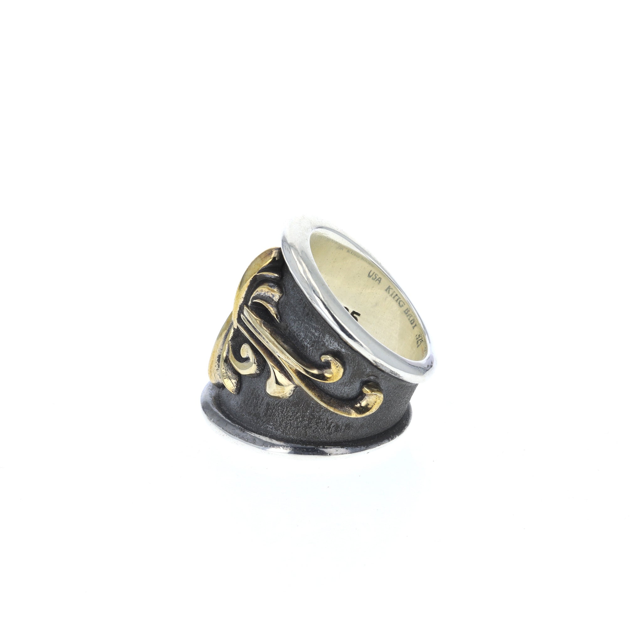 sterling silver king baby ring