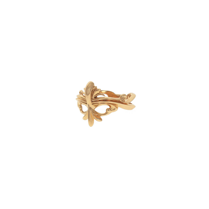 18K Gold Open Scroll Ring