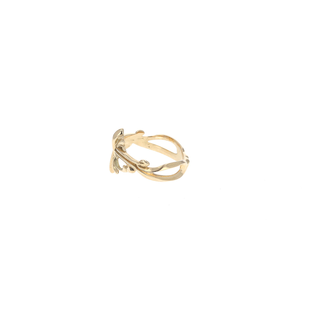 18k gold king baby ring