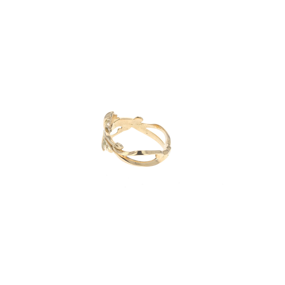 18k gold king baby ring