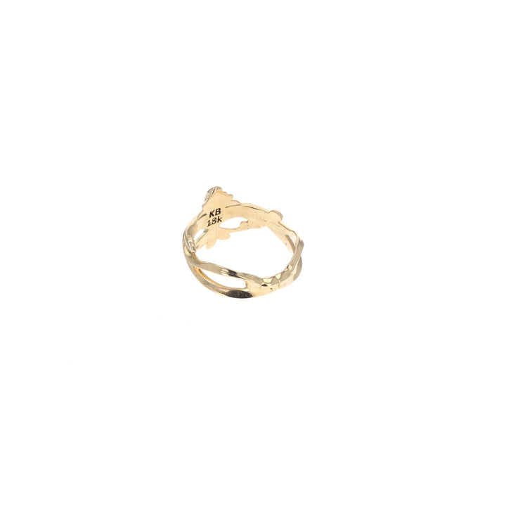 18k gold king baby ring