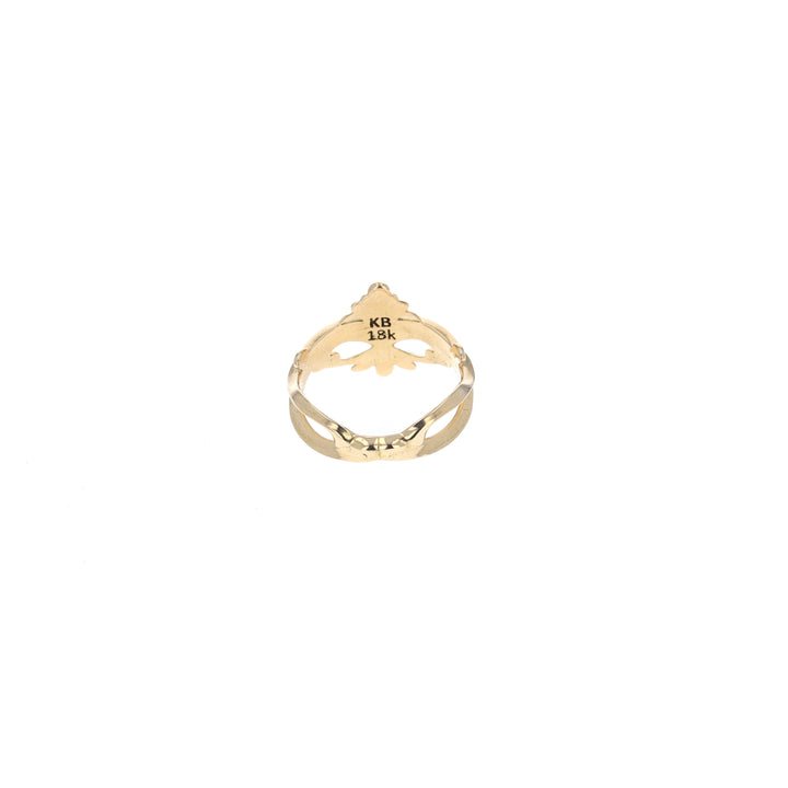 18k gold king baby ring