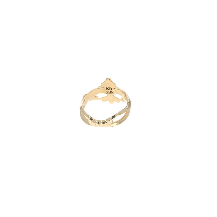 18k gold king baby ring