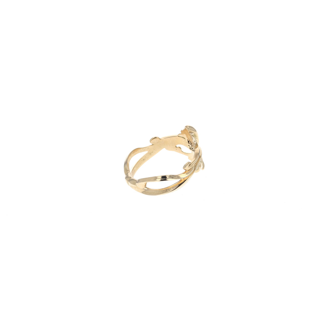 18k gold king baby ring