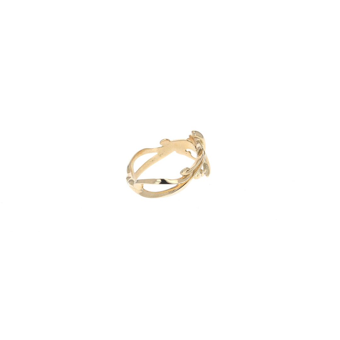 18k gold king baby ring