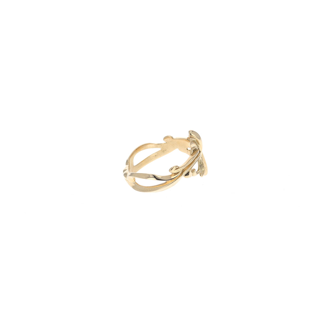 18k gold king baby ring