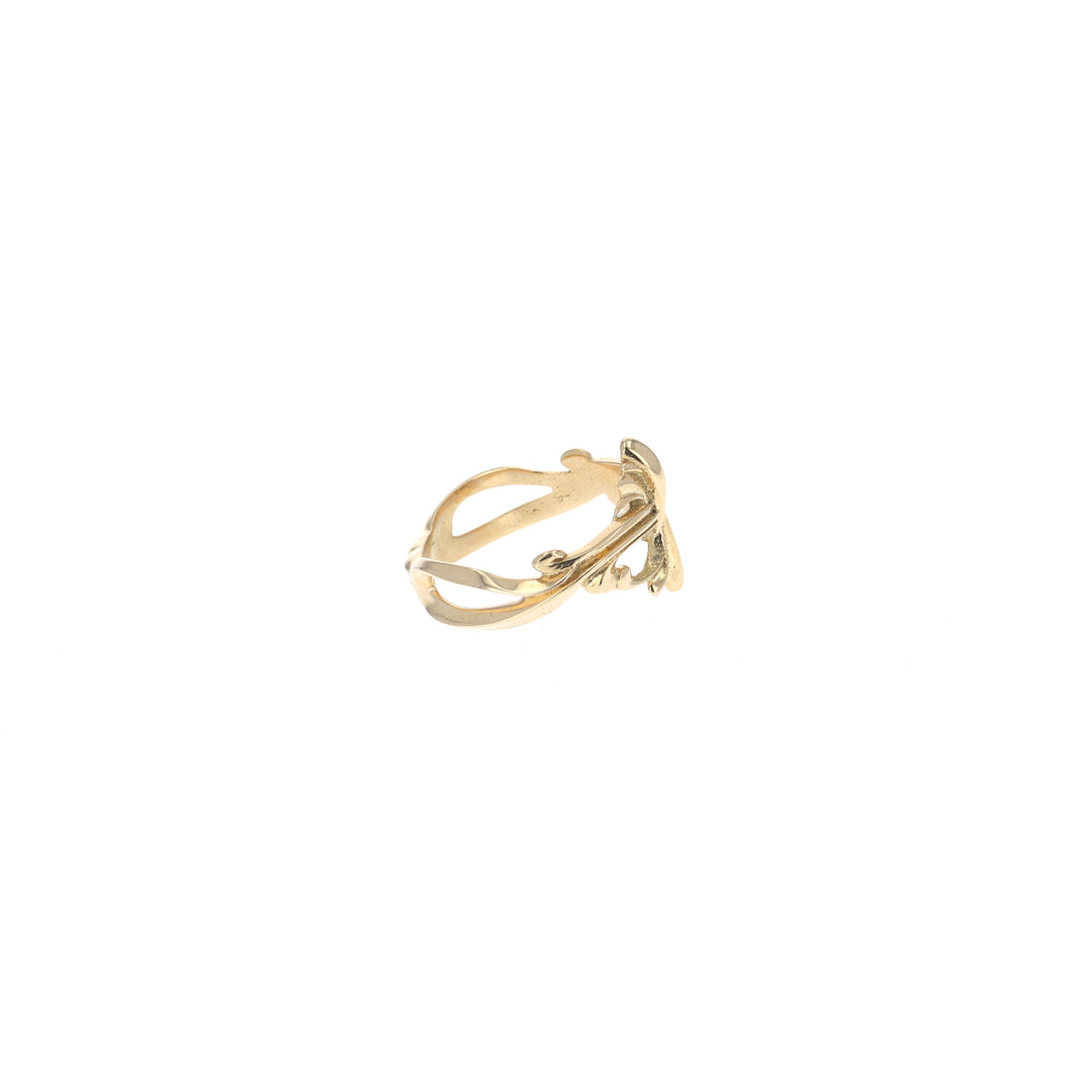 18k gold king baby ring