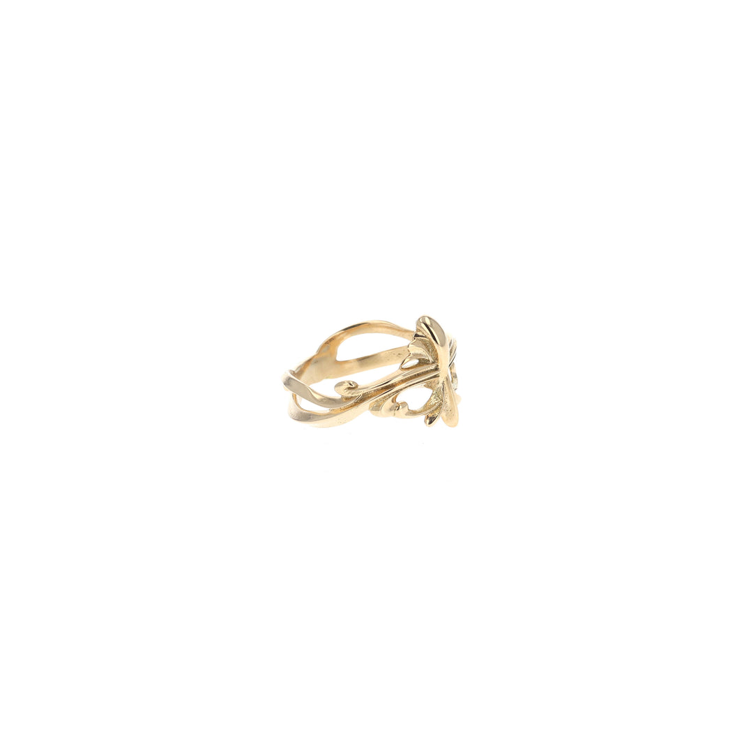 18k gold king baby ring