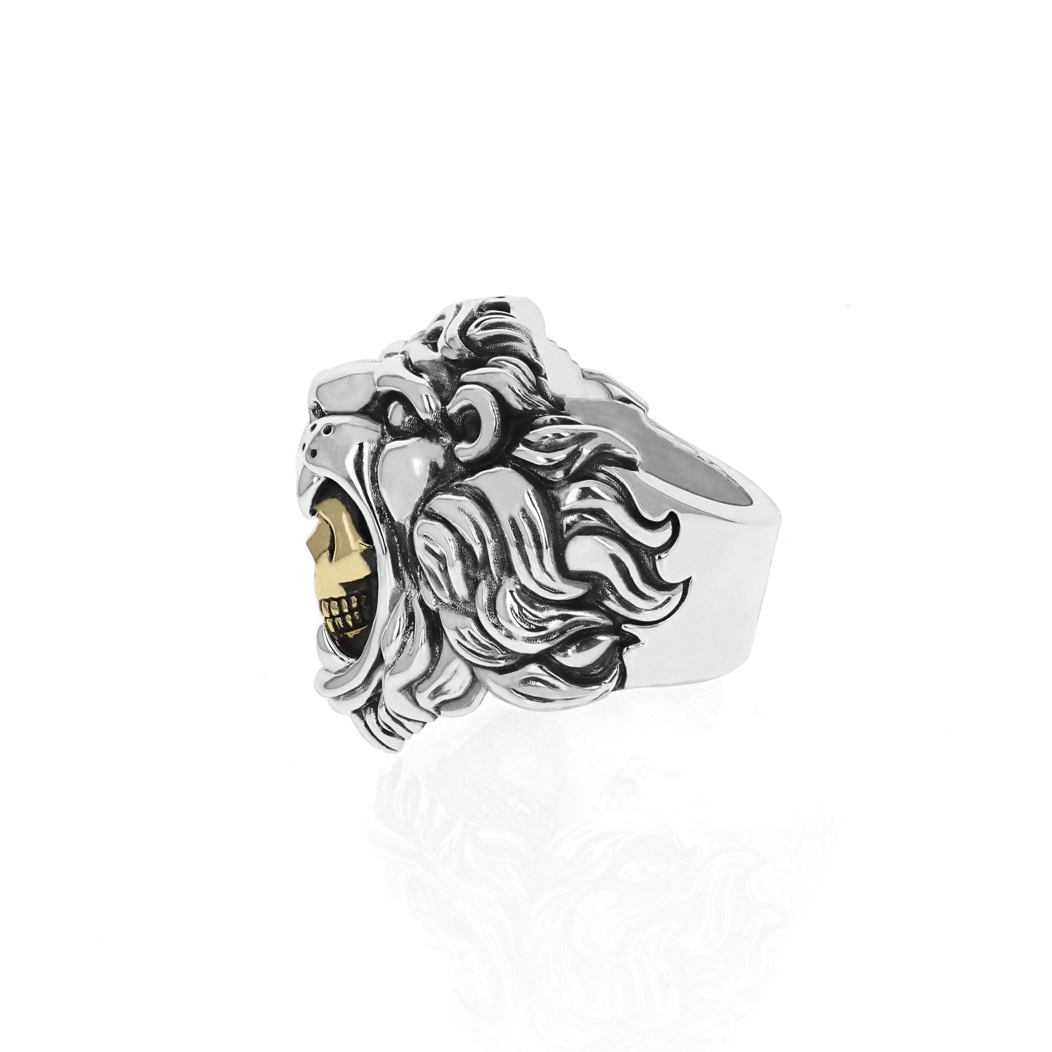 Fashion Frill Silver Rings for Boys and Man Lion Design Men Ring Stylish  King Lion Silver Ring Alloy Silver Plated Ring Price in India - Buy Fashion  Frill Silver Rings for Boys