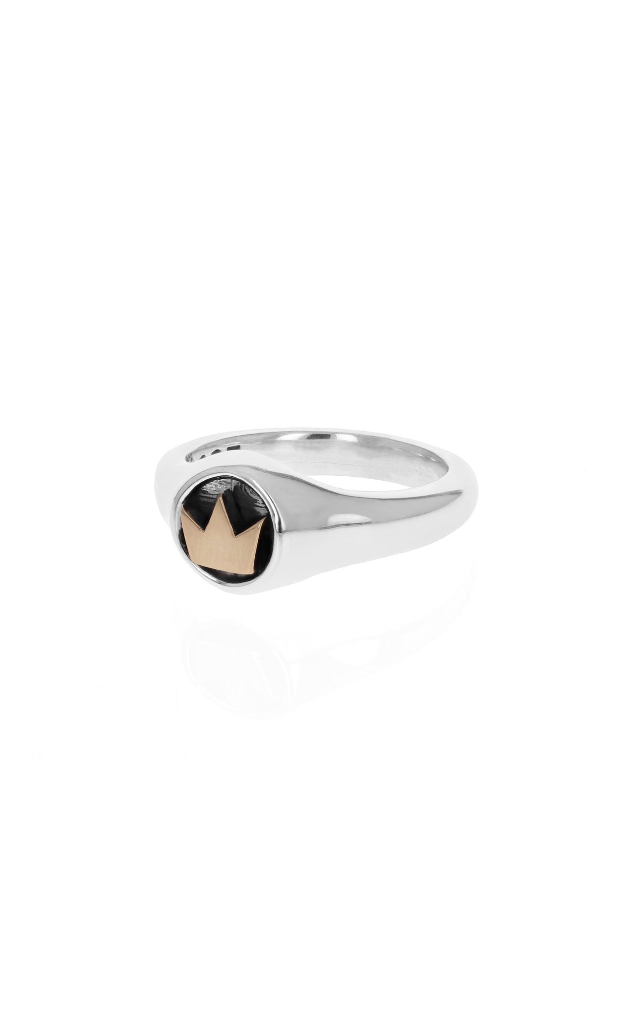 king baby small crown ring with gold alloy