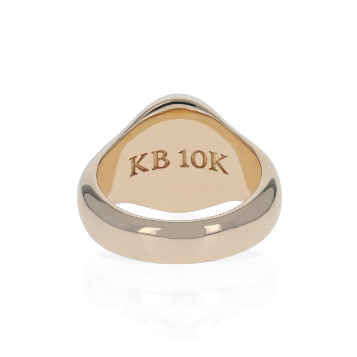 Product shot of 10K Gold Traditional Cross Motif Ring