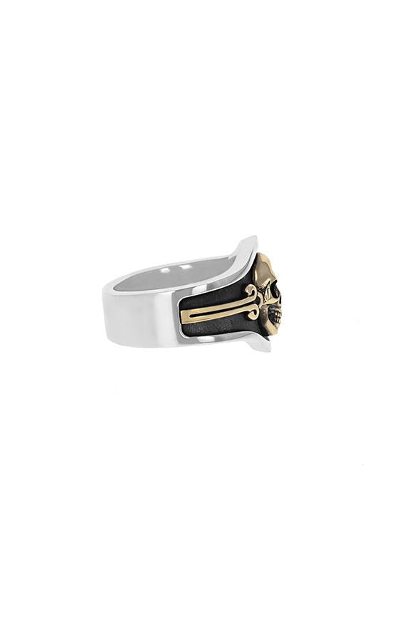 king baby skull cigar band ring