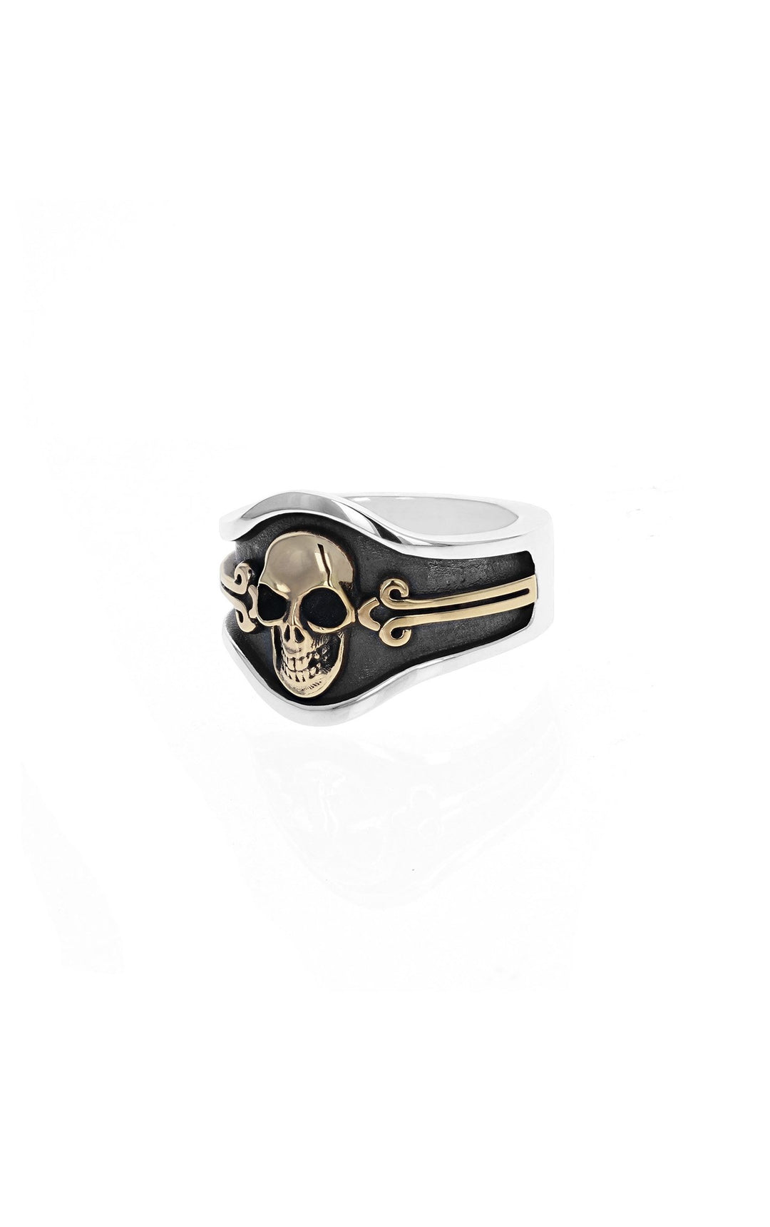 king baby skull cigar band ring