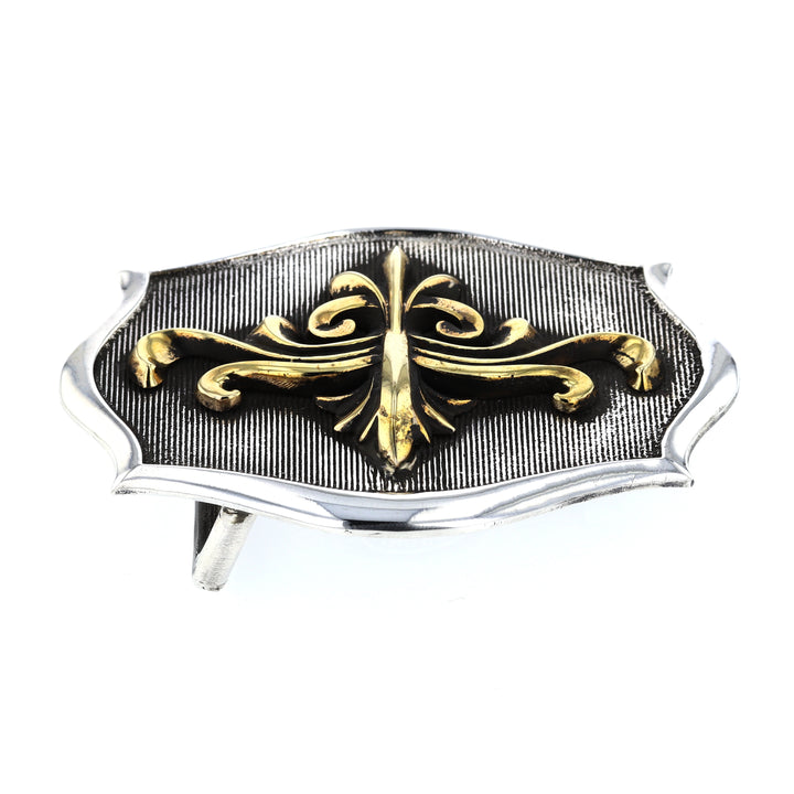 king baby scroll shield belt buckle