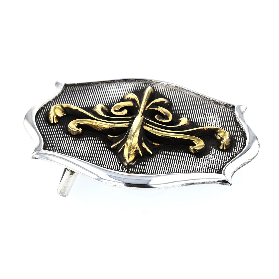 king baby scroll shield belt buckle