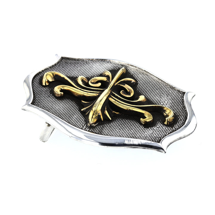 king baby scroll shield belt buckle