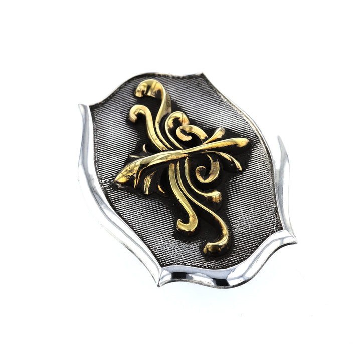 king baby scroll shield belt buckle