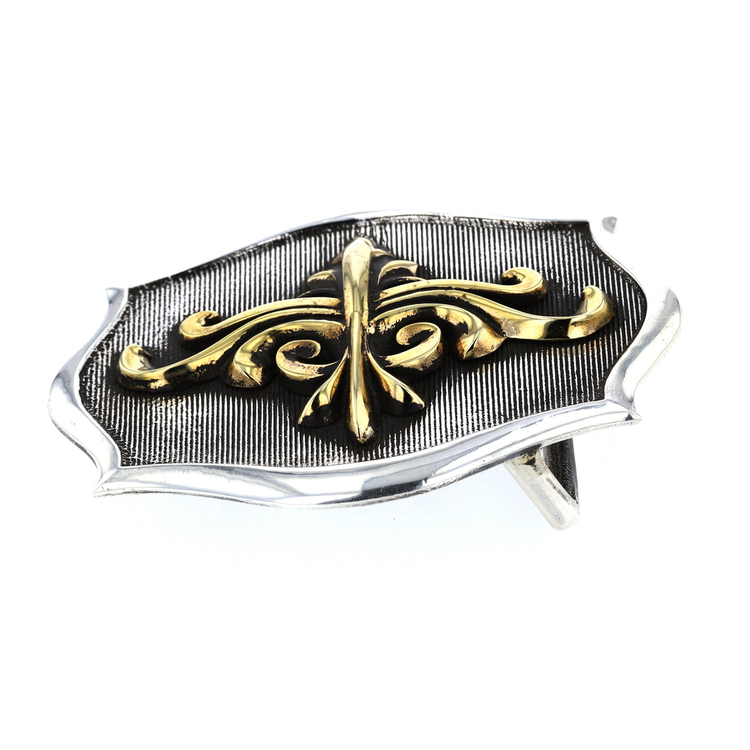 king baby scroll shield belt buckle