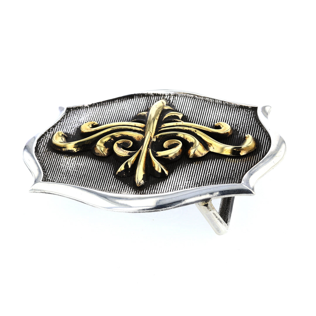 king baby scroll shield belt buckle