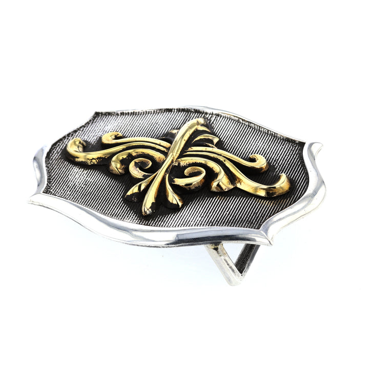 king baby scroll shield belt buckle