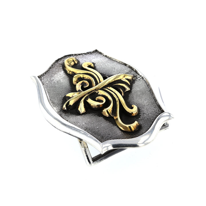 king baby scroll shield belt buckle